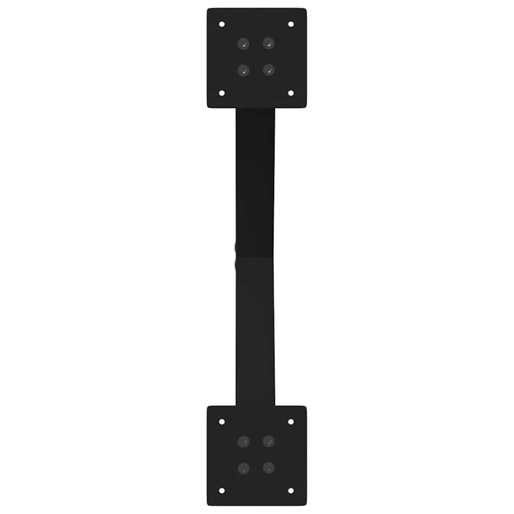 vidaXL Nogi do stolika kawowego w kształcie litery X 2 szt. Czarne 60x(42-43) cm Stal