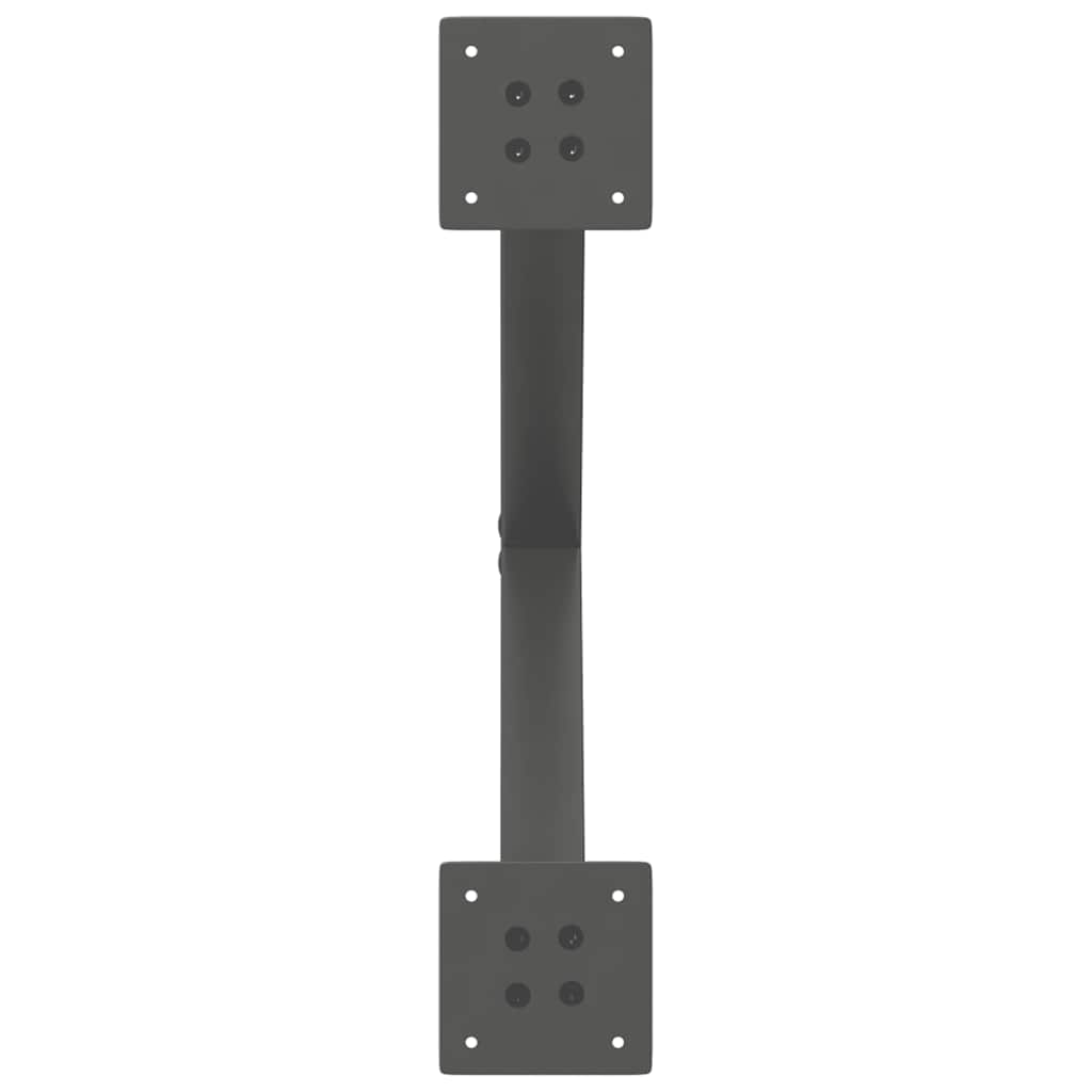 vidaXL Nogi do stolika kawowego w kształcie litery X 2 szt. Antracyt 60x(42-43) cm Stal