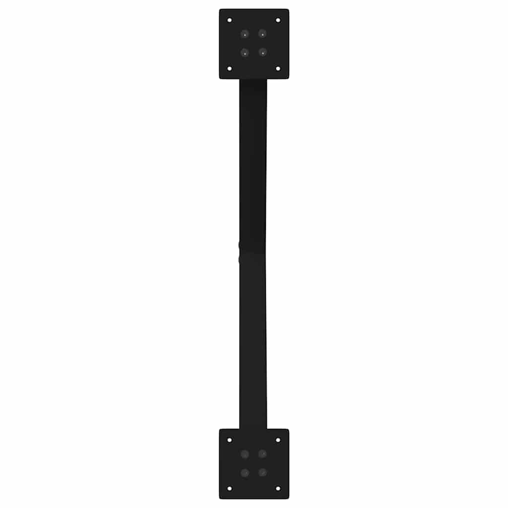 vidaXL Nogi do stolika kawowego w kształcie litery X 2 szt. Czarne 70x(42-43) cm Stal