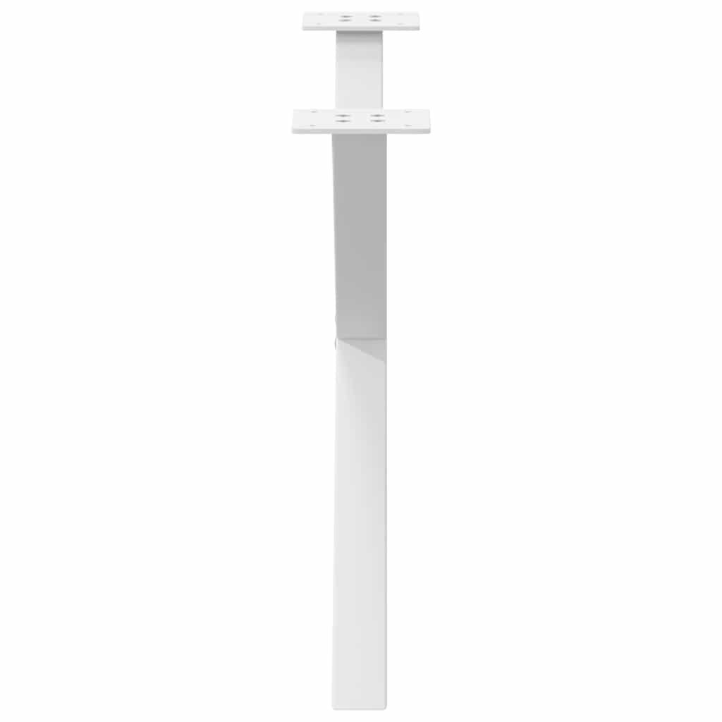 vidaXL Nogi do stolika kawowego w kształcie litery X 2 szt. Białe 70x(42-43) cm Stal