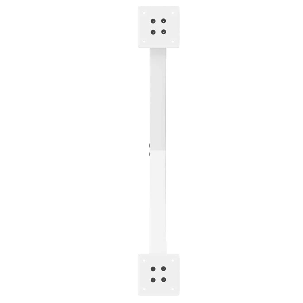 vidaXL Nogi do stolika kawowego w kształcie litery X 2 szt. Białe 70x(42-43) cm Stal