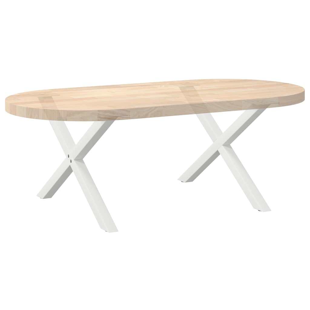 vidaXL Nogi do stolika kawowego w kształcie litery X 2 szt. Białe 70x(42-43) cm Stal