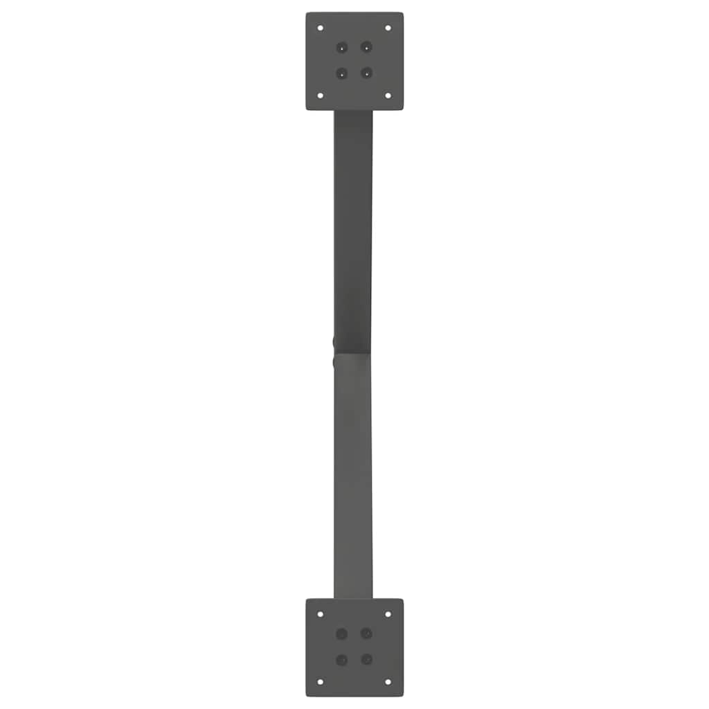 vidaXL Nogi do stolika kawowego w kształcie litery X 2 szt. Antracyt 70x(42-43) cm Stal