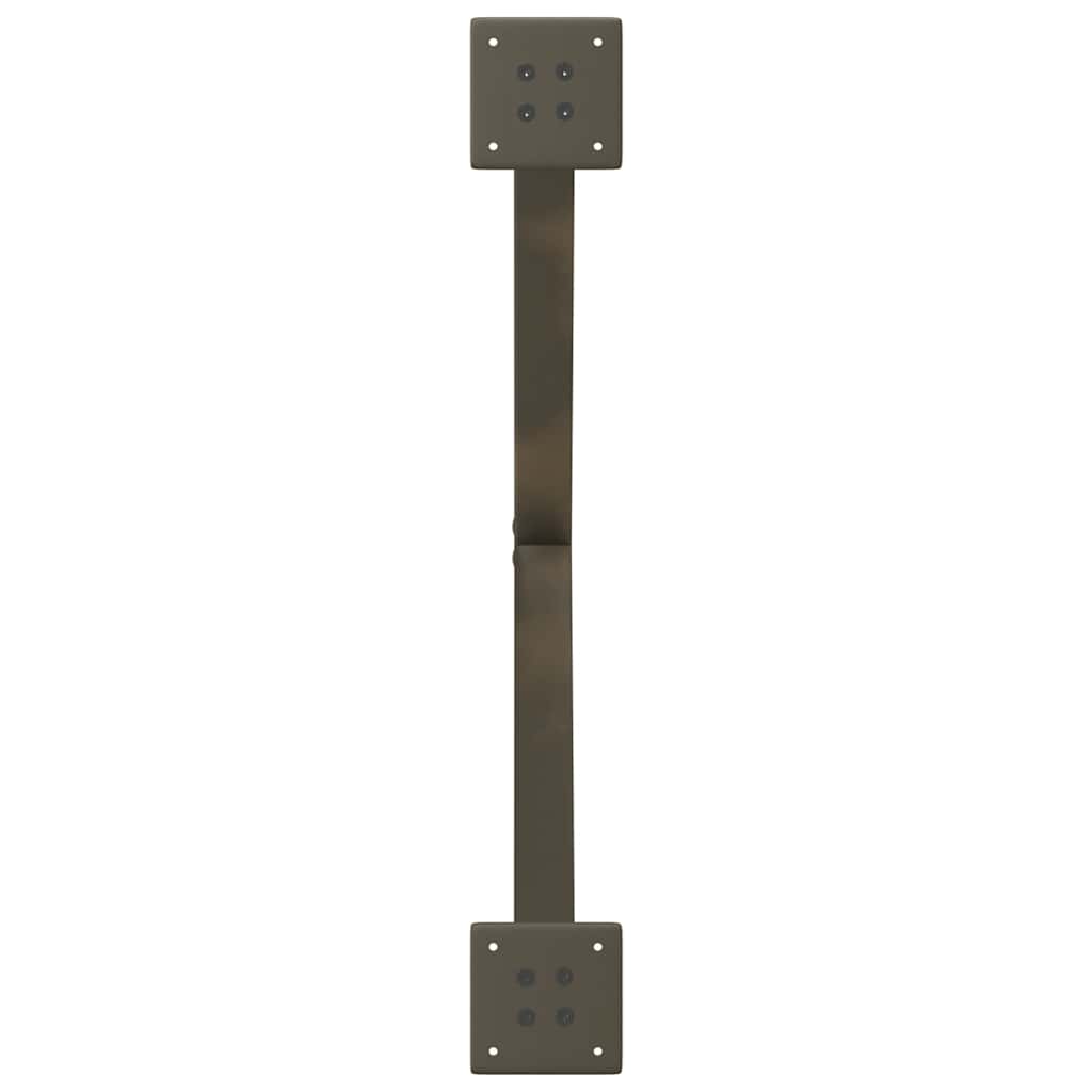vidaXL Nogi do stolika kawowego w kształcie litery X 2 szt. Naturalna stal 70x(42-43) cm Stal