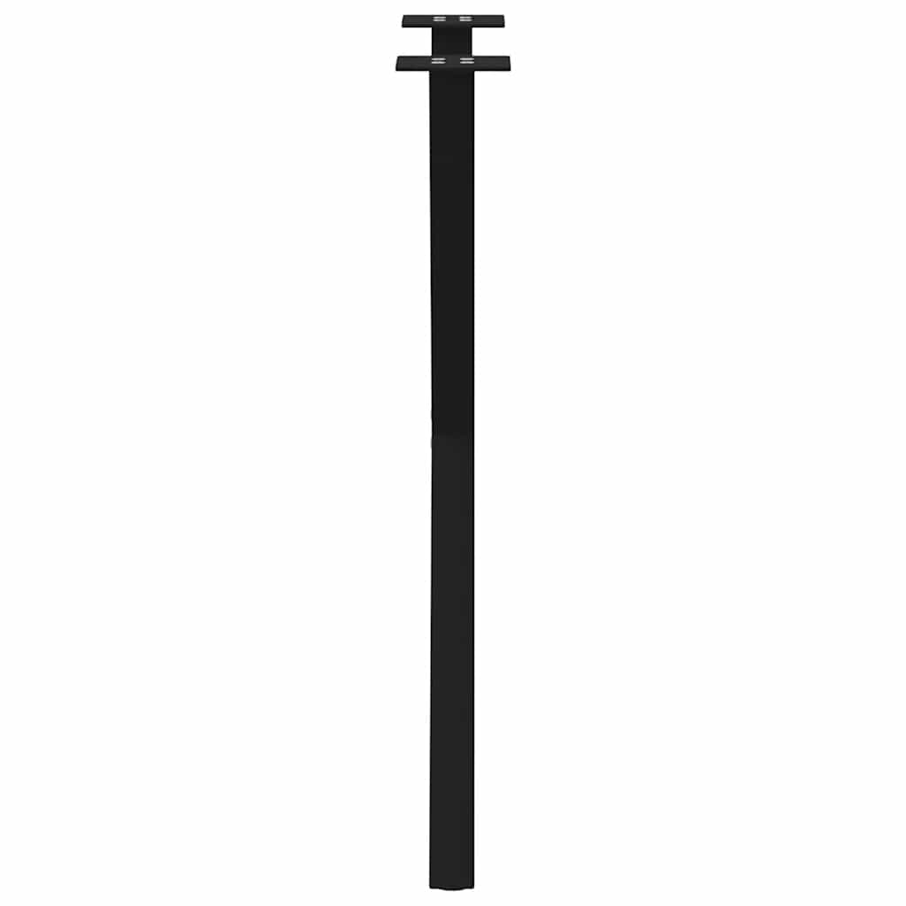 vidaXL Nogi do stołu jadalnego w kształcie litery X 2 szt. Czarne 50x(72-73) cm Stal