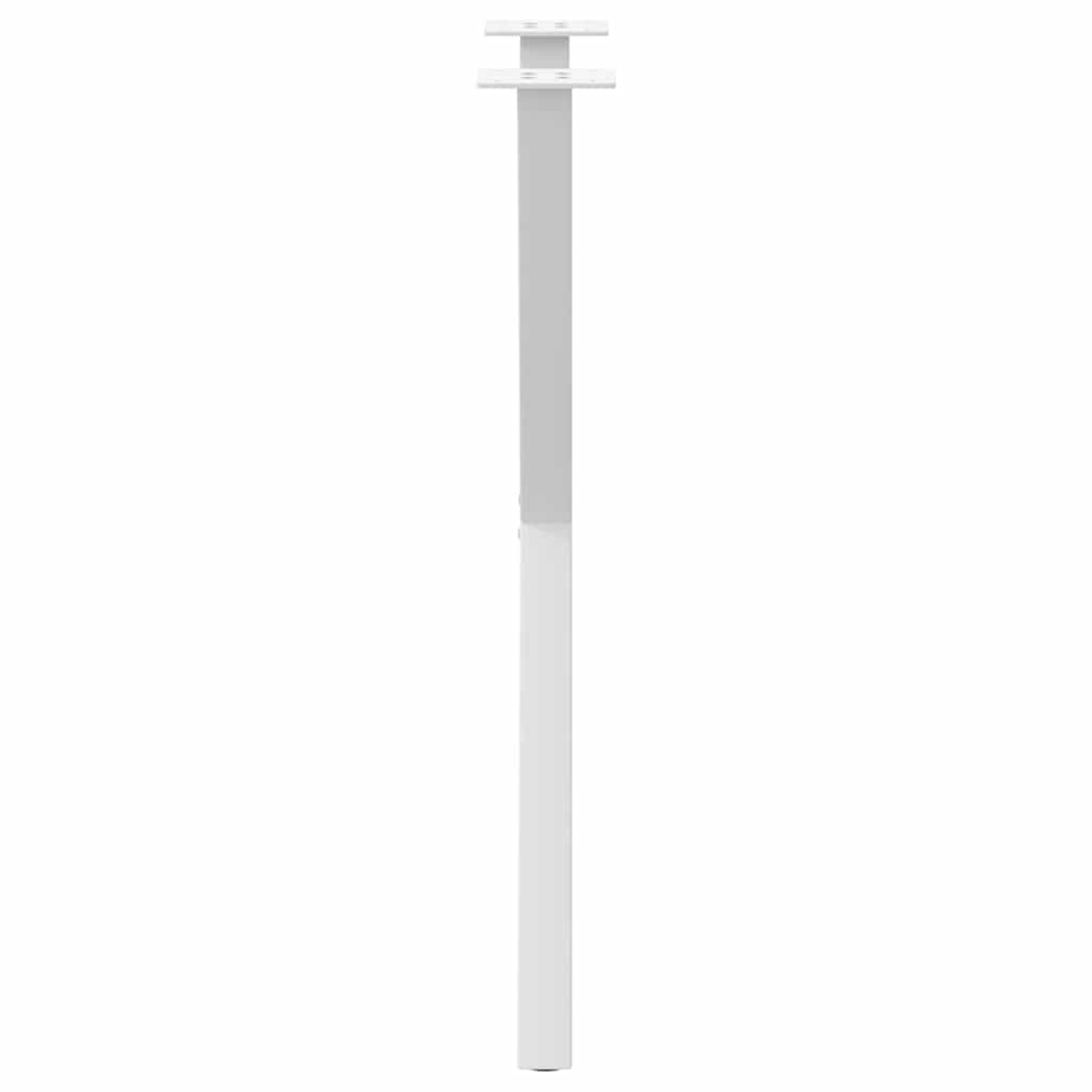 vidaXL Nogi do stołu jadalnego w kształcie litery X 2 szt. Białe 50x(72-73) cm Stal