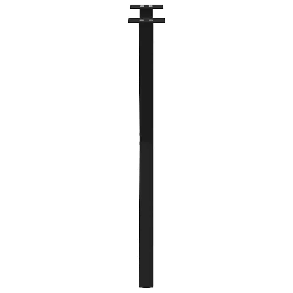 vidaXL Nogi do stołu jadalnego w kształcie litery X 2 szt. Czarne 57x(72-73) cm Stal