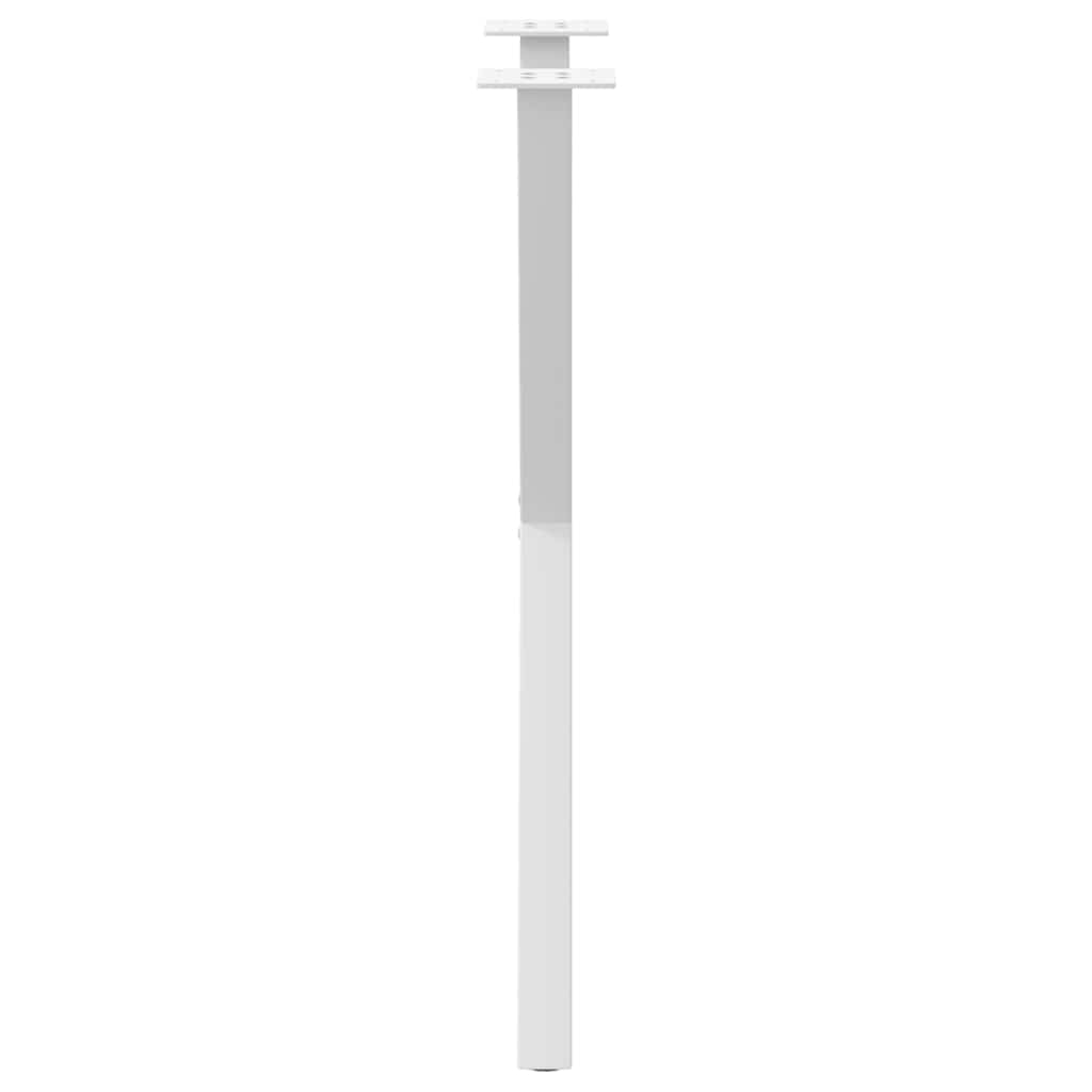 vidaXL Nogi do stołu jadalnego w kształcie litery X 2 szt. Białe 57x(72-73) cm Stal
