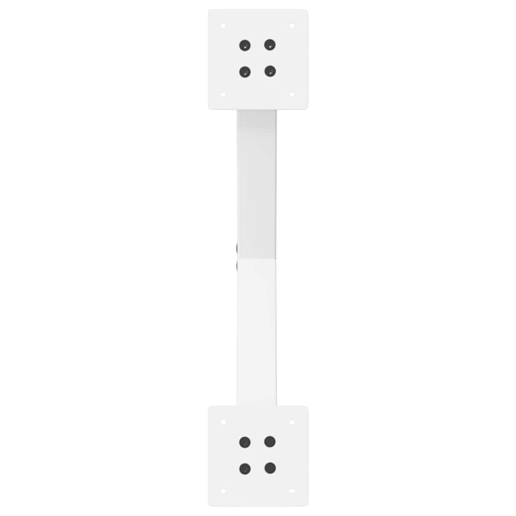 vidaXL Nogi do stołu jadalnego w kształcie litery X 2 szt. Białe 57x(72-73) cm Stal
