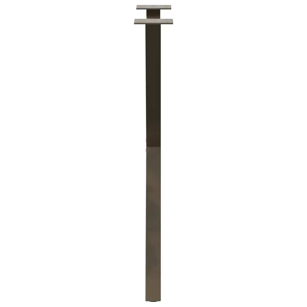 vidaXL Nogi do stołu jadalnego w kształcie litery X 2 szt. Naturalna stal 57x(72-73) cm Stal