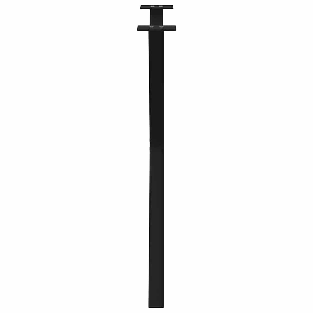 vidaXL Nogi do stołu jadalnego w kształcie litery X 2 szt. Czarne 70x(72-73) cm Stal