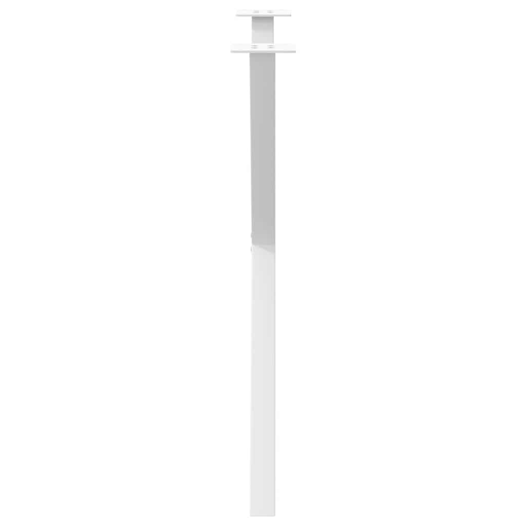 vidaXL Nogi do stołu jadalnego w kształcie litery X 2 szt. Białe 70x(72-73) cm Stal