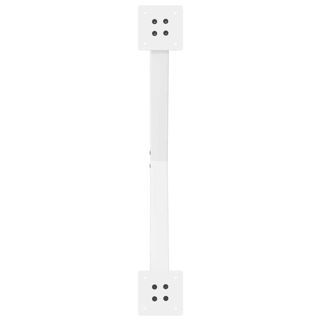vidaXL Nogi do stołu jadalnego w kształcie litery X 2 szt. Białe 70x(72-73) cm Stal