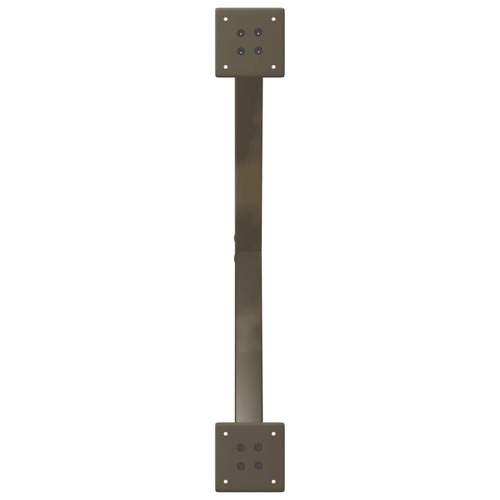 vidaXL Nogi do stołu jadalnego w kształcie litery X 2 szt. Naturalna stal 70x(72-73) cm Stal
