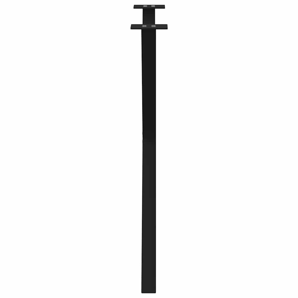 vidaXL Nogi do stołu jadalnego w kształcie litery X 2 szt. Czarne 80x(72-73) cm Stal