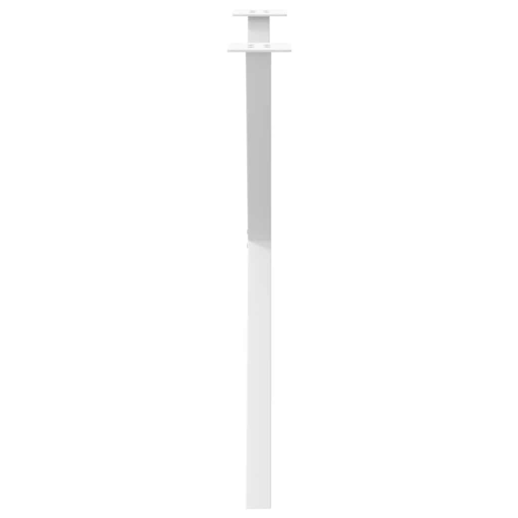 vidaXL Nogi do stołu jadalnego w kształcie litery X 2 szt. Białe 80x(72-73) cm Stal
