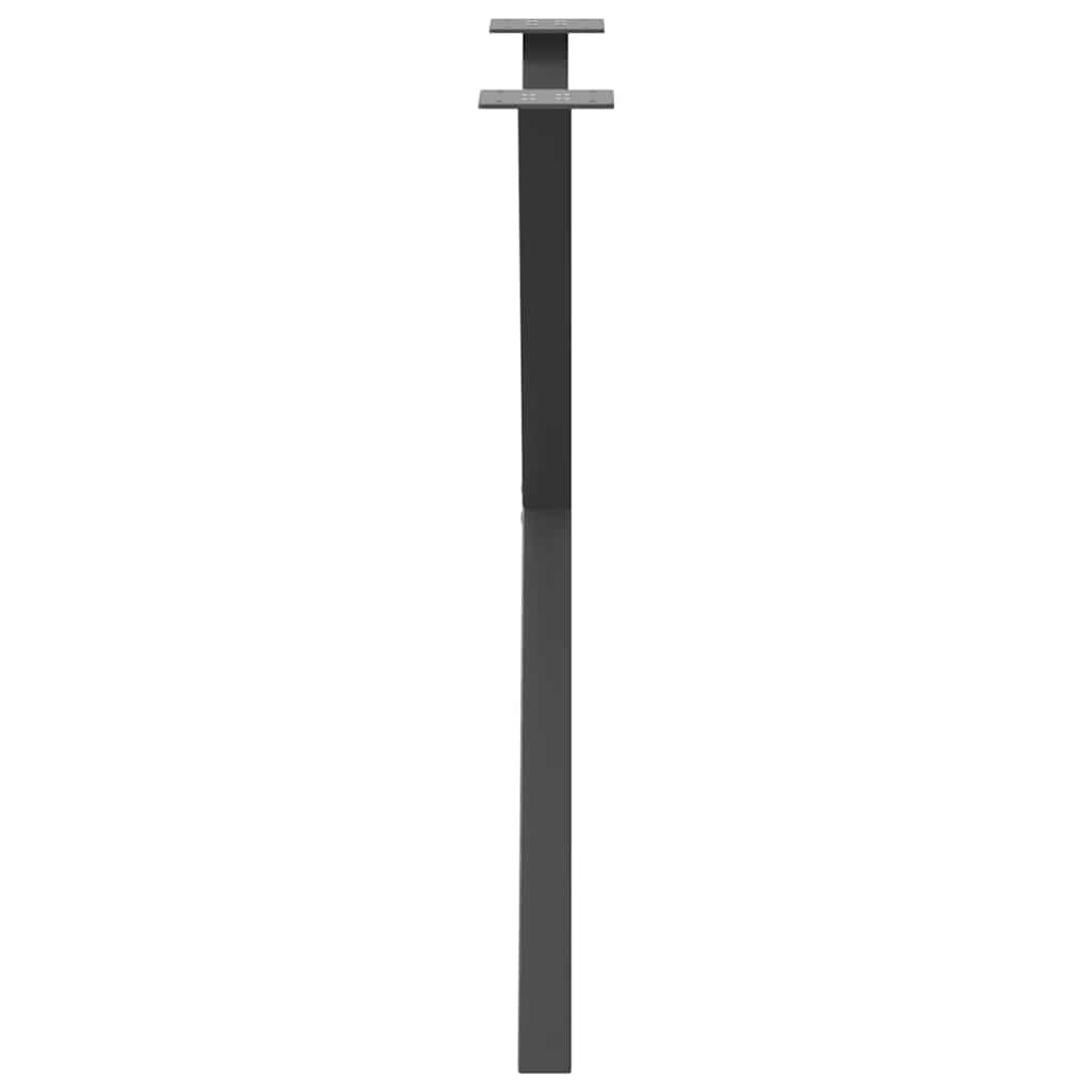 vidaXL Nogi do stołu jadalnego w kształcie litery X 2 szt. Antracyt 80x(72-73) cm Stal