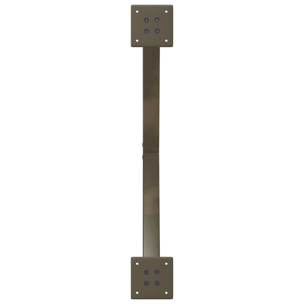 vidaXL Nogi do stołu jadalnego w kształcie litery X 2 szt. Naturalna stal 80x(72-73) cm Stal