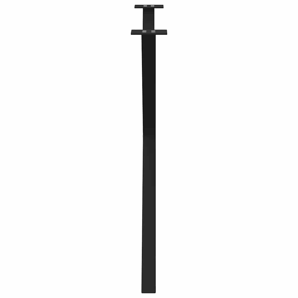 vidaXL Nogi do stołu jadalnego w kształcie litery X 2 szt. Czarne 90x(72-73) cm Stal