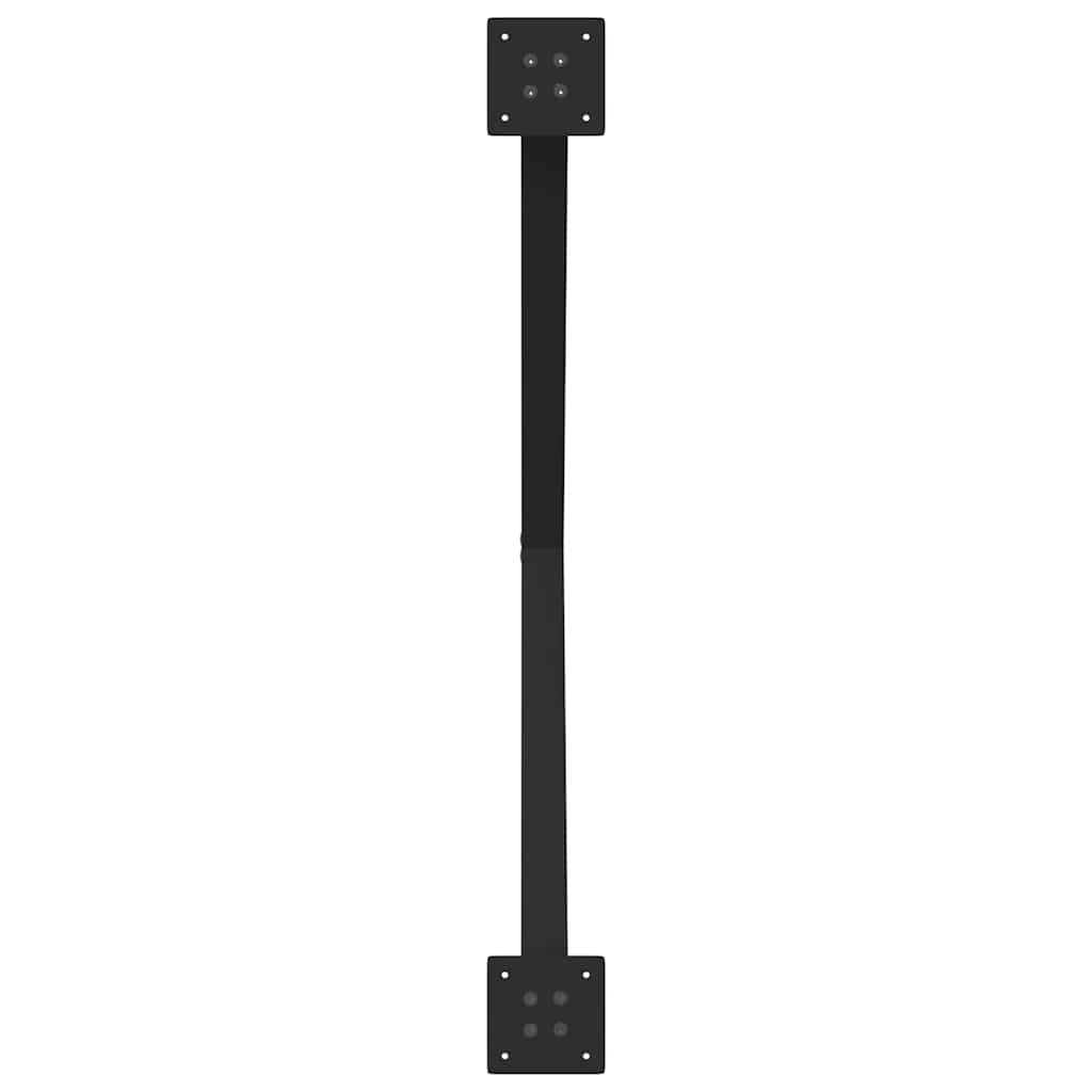 vidaXL Nogi do stołu jadalnego w kształcie litery X 2 szt. Czarne 90x(72-73) cm Stal
