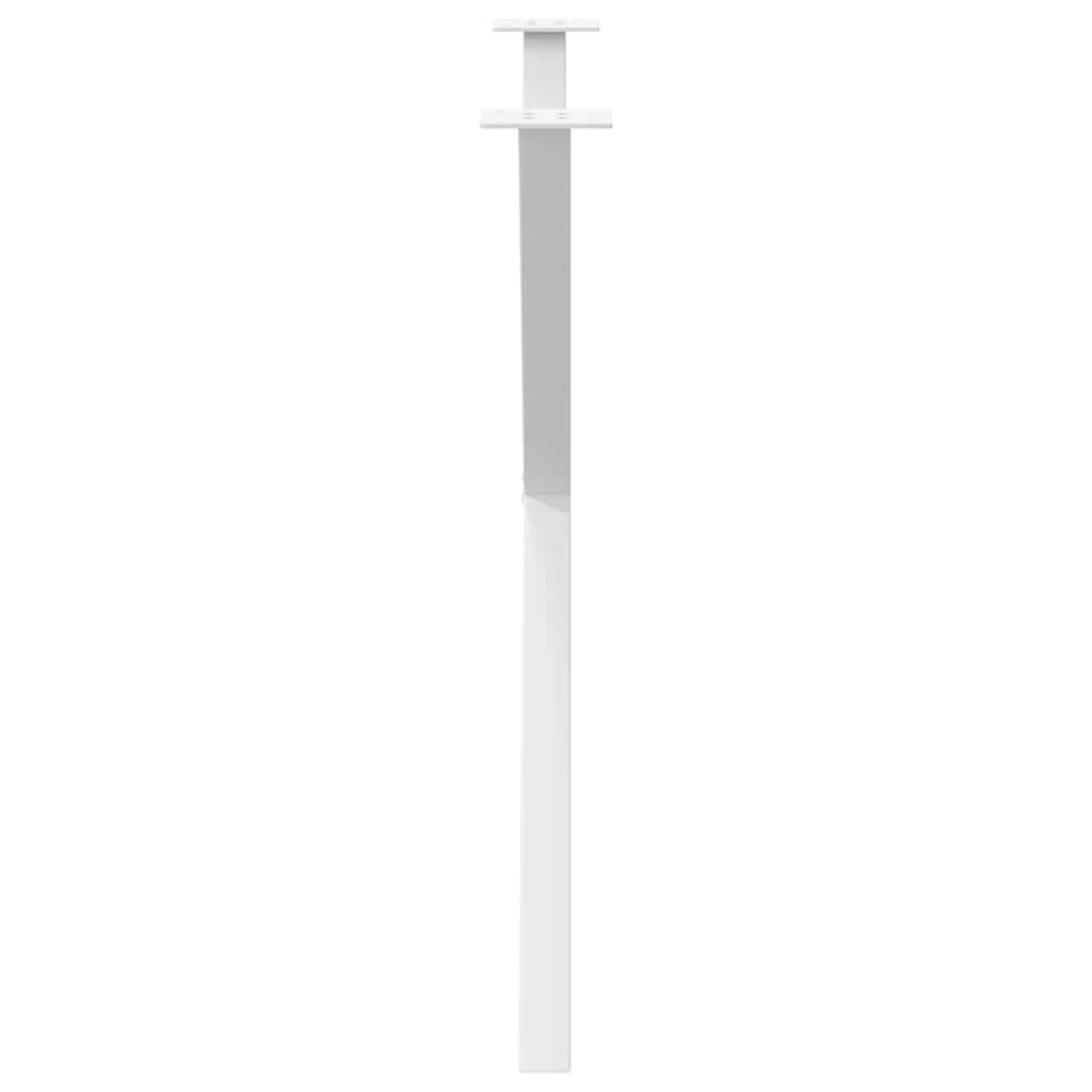 vidaXL Nogi do stołu jadalnego w kształcie litery X 2 szt. Białe 90x(72-73) cm Stal