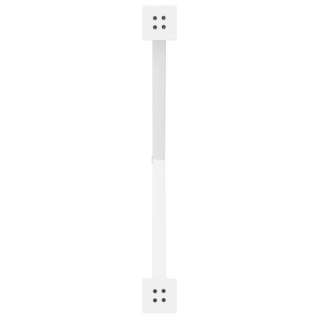 vidaXL Nogi do stołu jadalnego w kształcie litery X 2 szt. Białe 90x(72-73) cm Stal