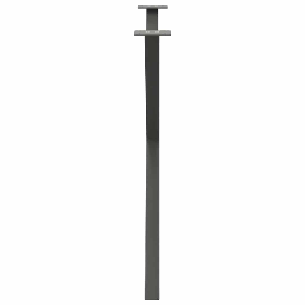 vidaXL Nogi do stołu jadalnego w kształcie litery X 2 szt. Antracyt 90x(72-73) cm Stal