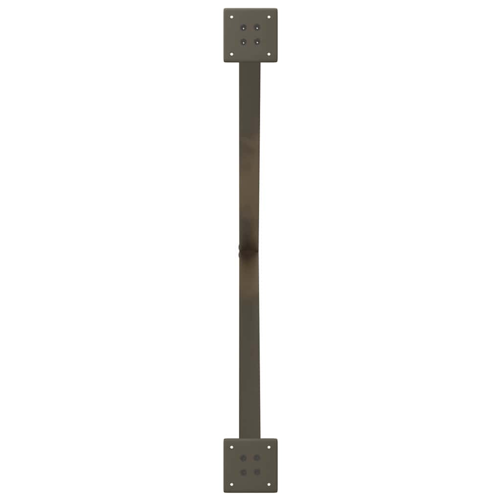 vidaXL Nogi do stołu jadalnego w kształcie litery X 2 szt. Naturalna stal 90x(72-73) cm Stal