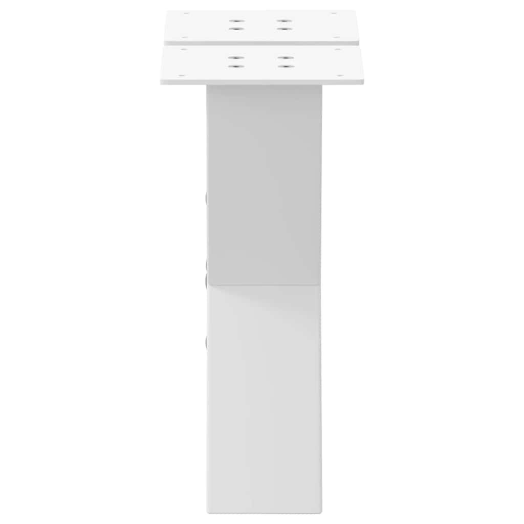 vidaXL Nogi do stolika kawowego w kształcie litery X 2 szt. Białe 30x(30-31) cm Stal