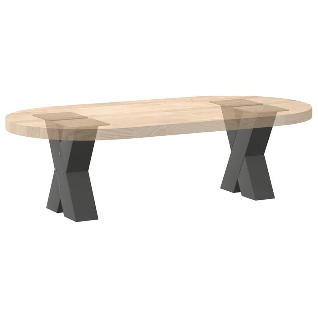 vidaXL Nogi do stolika kawowego w kształcie litery X 2 szt. Antracyt 30x(30-31) cm Stal