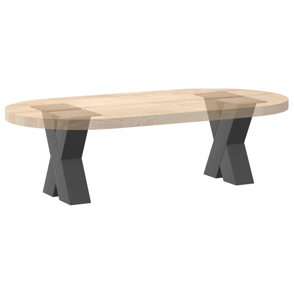 vidaXL Nogi do stolika kawowego w kształcie litery X 2 szt. Antracyt 40x(30-31) cm Stal