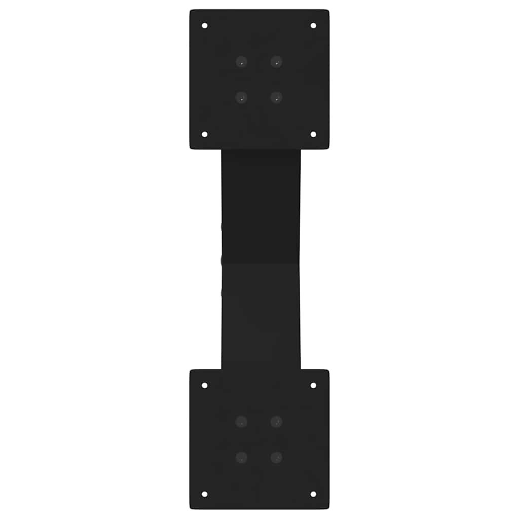 vidaXL Nogi do stolika kawowego w kształcie litery X 2 szt. Czarne 50x(30-31) cm Stal