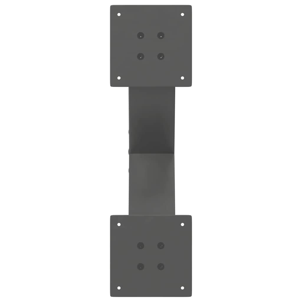 vidaXL Nogi do stolika kawowego w kształcie litery X 2 szt. Antracyt 50x(30-31) cm Stal