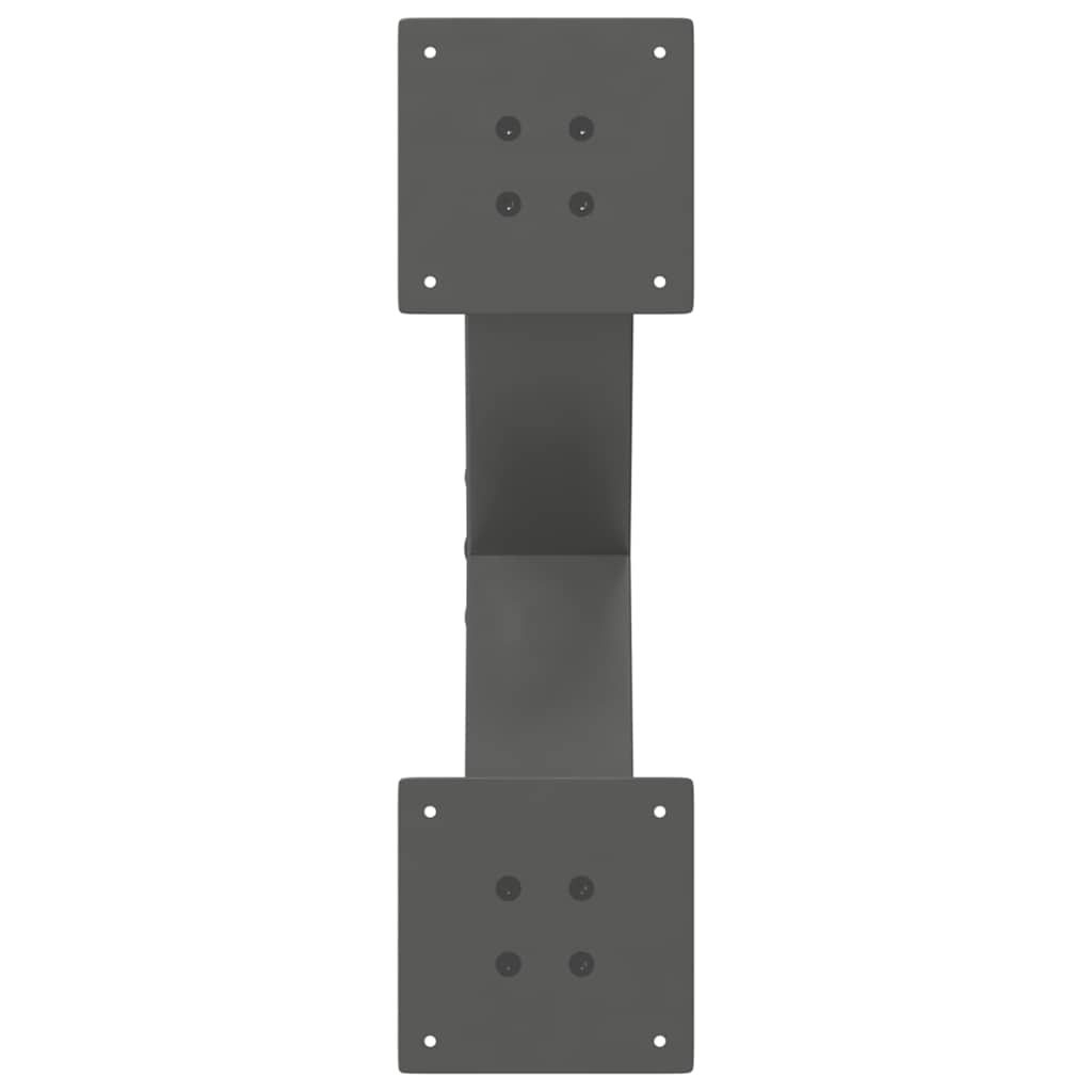 vidaXL Nogi do stolika kawowego w kształcie litery X 2 szt. Antracyt 60x(30-31) cm Stal