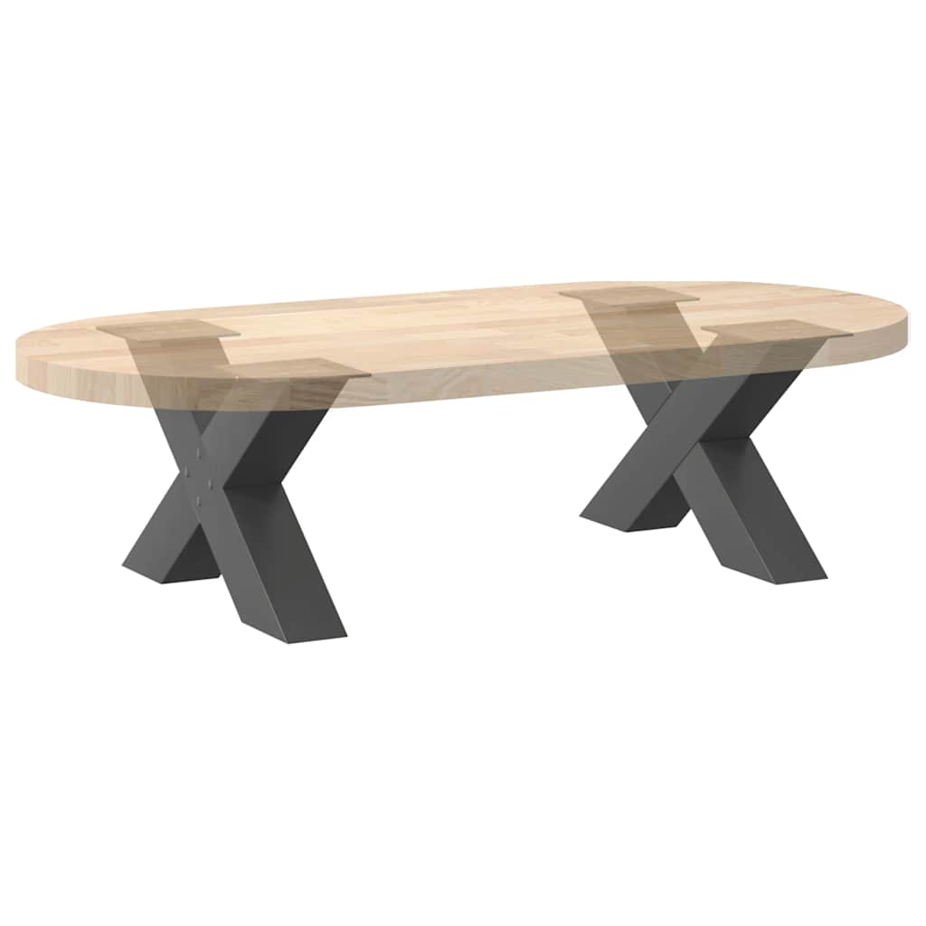 vidaXL Nogi do stolika kawowego w kształcie litery X 2 szt. Antracyt 60x(30-31) cm Stal