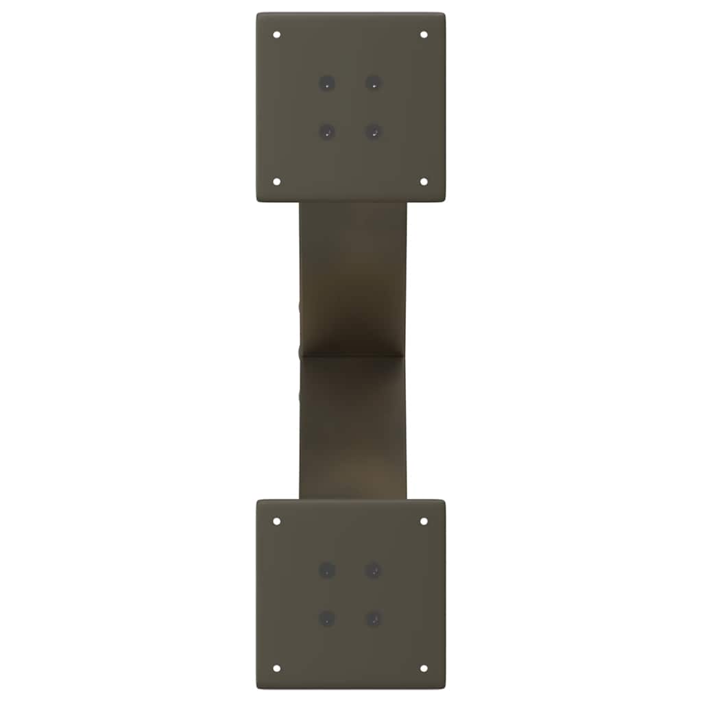 vidaXL Nogi do stolika kawowego w kształcie litery X 2 szt. Naturalna stal 60x(30-31) cm Stal