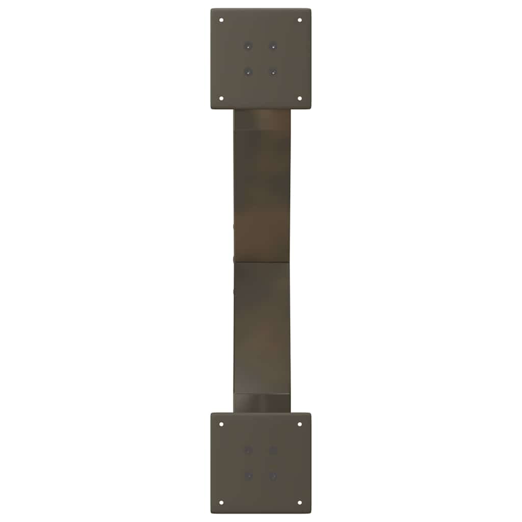 vidaXL Nogi do stolika kawowego w kształcie litery X 2 szt. Naturalna stal 70x(30-31) cm Stal
