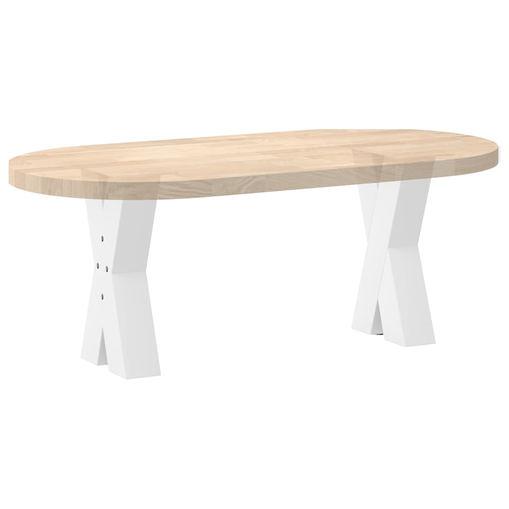 vidaXL Nogi do stolika kawowego w kształcie litery X 2 szt. Białe 38x(42-43) cm Stal