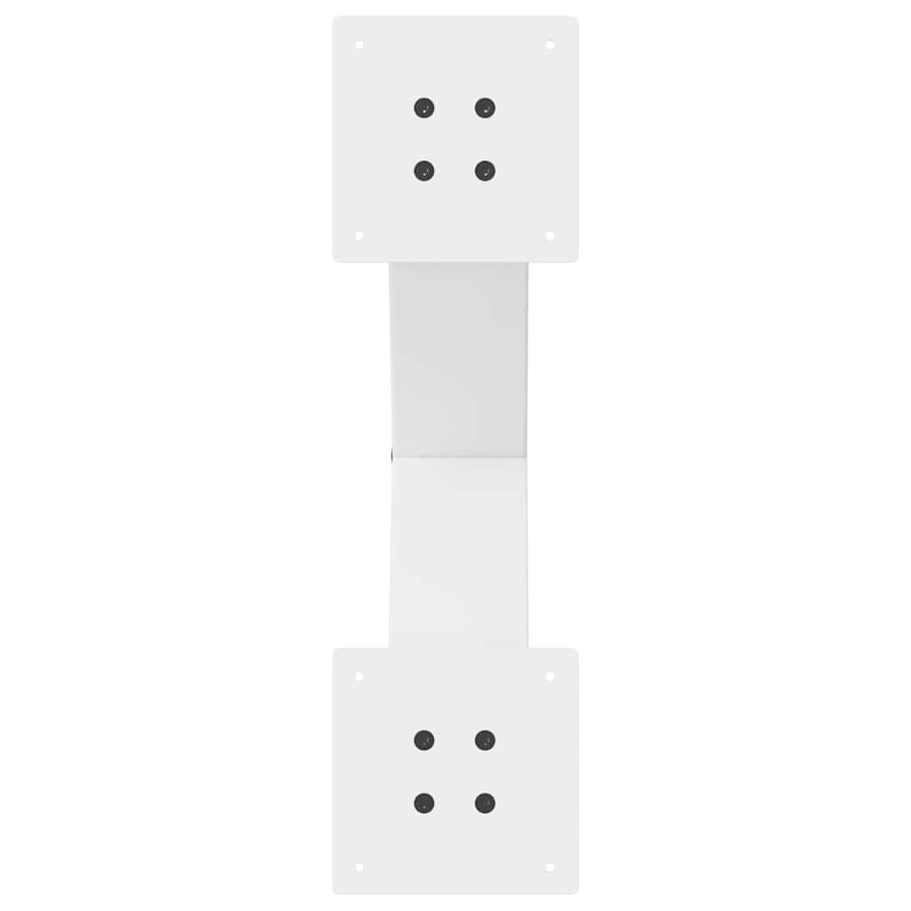 vidaXL Nogi do stolika kawowego w kształcie litery X 2 szt. Białe 50x(42-43) cm Stal