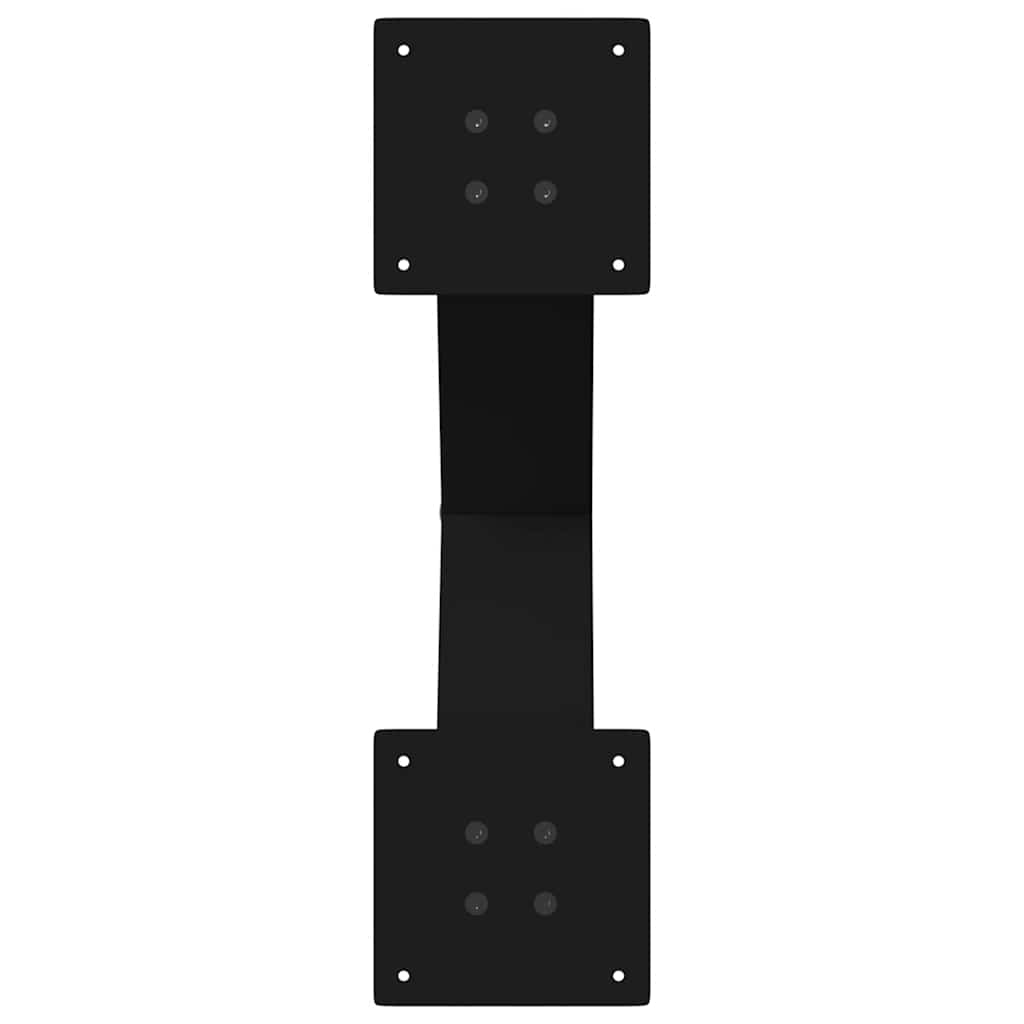vidaXL Nogi do stolika kawowego w kształcie litery X 2 szt. Czarne 60x(42-43) cm Stal