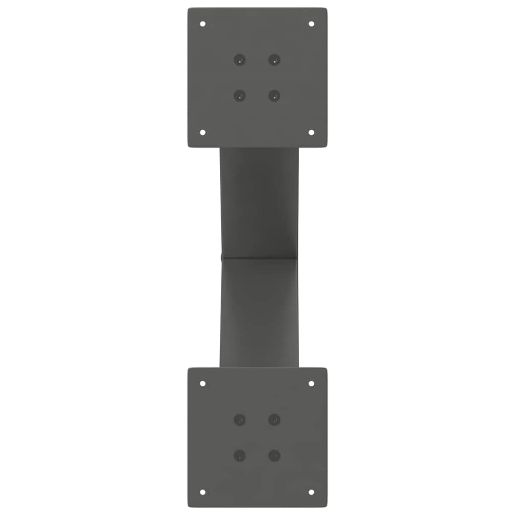 vidaXL Nogi do stolika kawowego w kształcie litery X 2 szt. Antracyt 60x(42-43) cm Stal