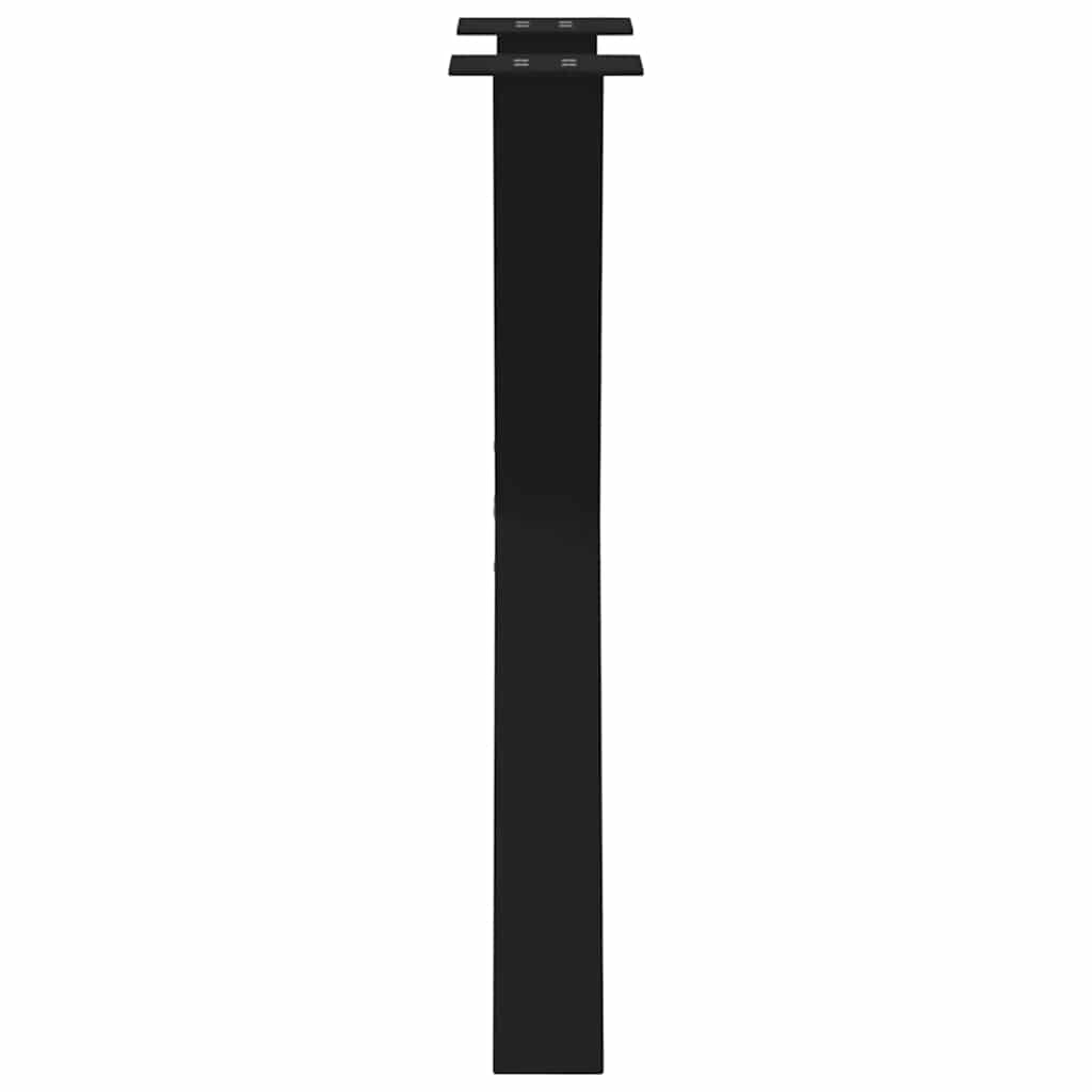 vidaXL Nogi do stołu jadalnego w kształcie litery X 2 szt. Czarne 50x(72-73) cm Stal