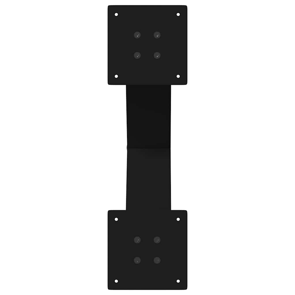 vidaXL Nogi do stołu jadalnego w kształcie litery X 2 szt. Czarne 50x(72-73) cm Stal
