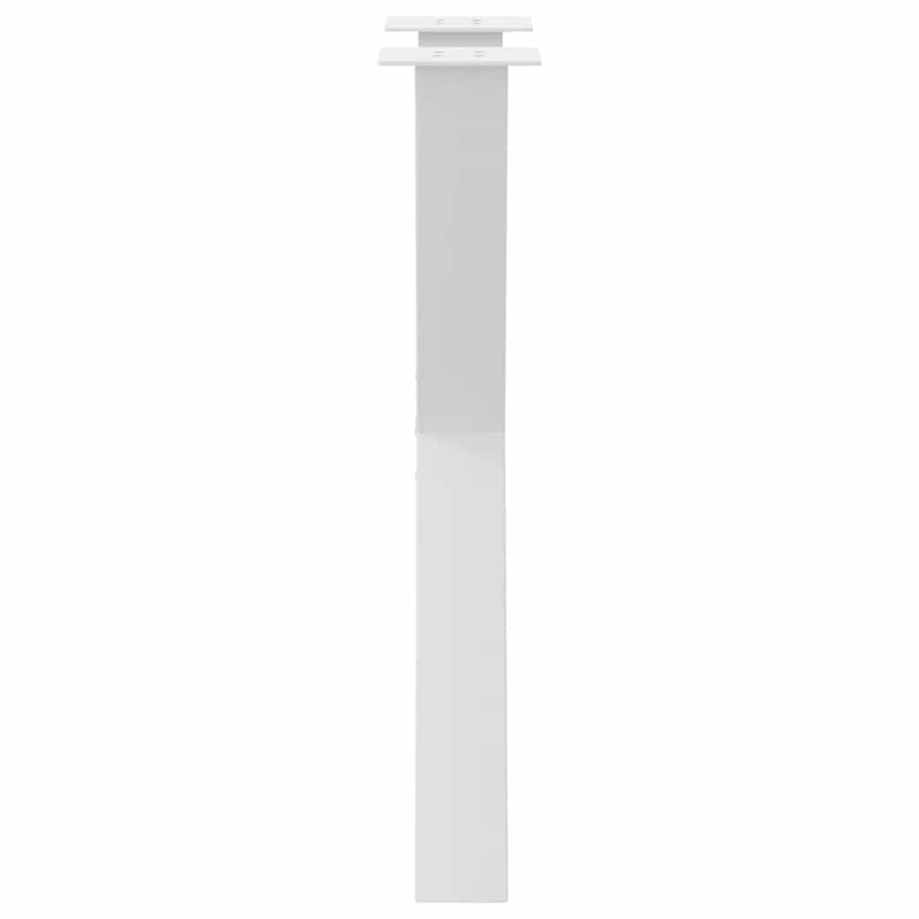 vidaXL Nogi do stołu jadalnego w kształcie litery X 2 szt. Białe 50x(72-73) cm Stal