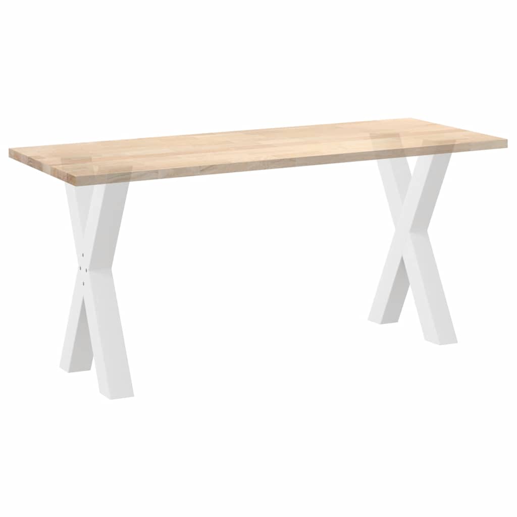 vidaXL Nogi do stołu jadalnego w kształcie litery X 2 szt. Białe 50x(72-73) cm Stal