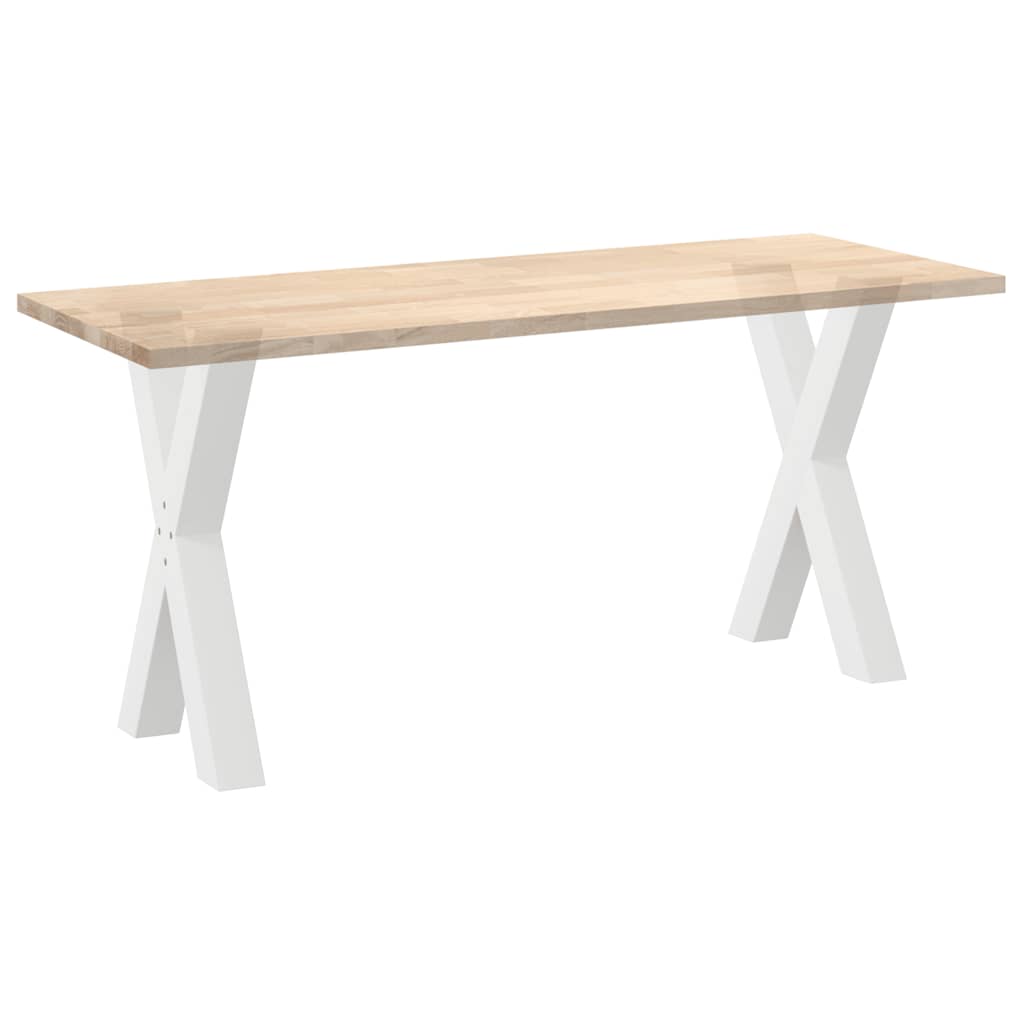 vidaXL Nogi do stołu jadalnego w kształcie litery X 2 szt. Białe 60x(72-73) cm Stal