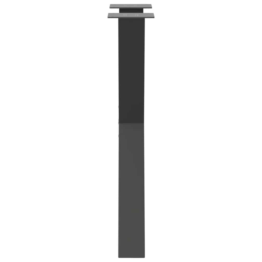 vidaXL Nogi do stołu jadalnego w kształcie litery X 2 szt. Antracyt 60x(72-73) cm Stal