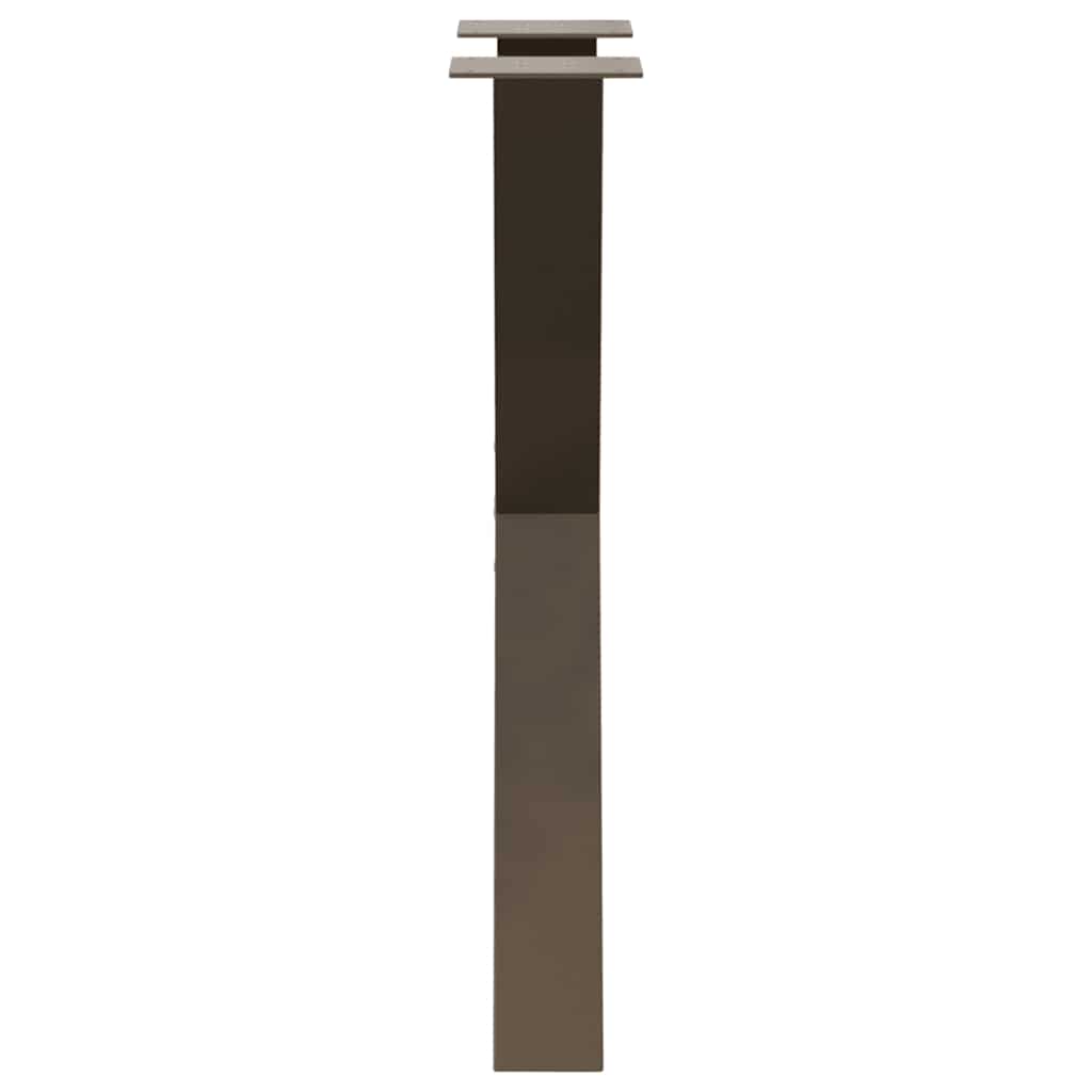 vidaXL Nogi do stołu jadalnego w kształcie litery X 2 szt. Naturalna stal 60x(72-73) cm Stal
