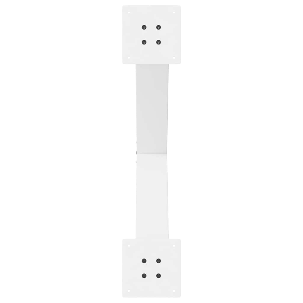 vidaXL Nogi do stołu jadalnego w kształcie litery X 2 szt. Białe 80x(72-73) cm Stal