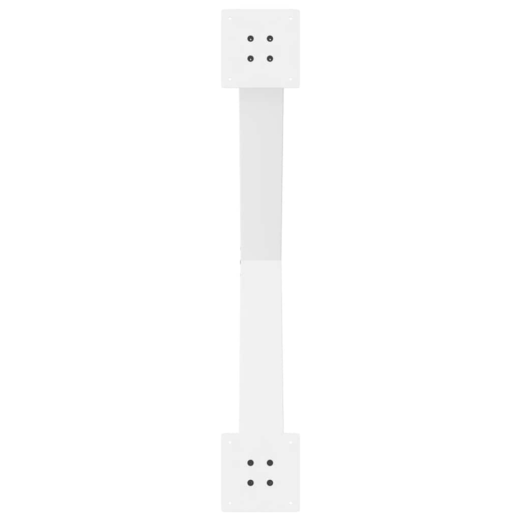 vidaXL Nogi do stołu jadalnego w kształcie litery X 2 szt. Białe 90x(72-73) cm Stal